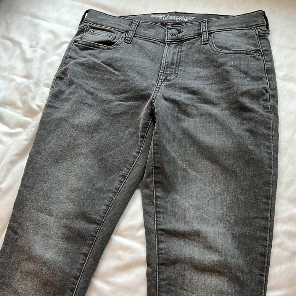 Old Navy Sweetheart Jeans.  Gray
